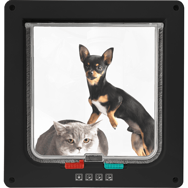 Puerta Talla XL Interior Para Gatos Perros Mascotas 28x25cm 3