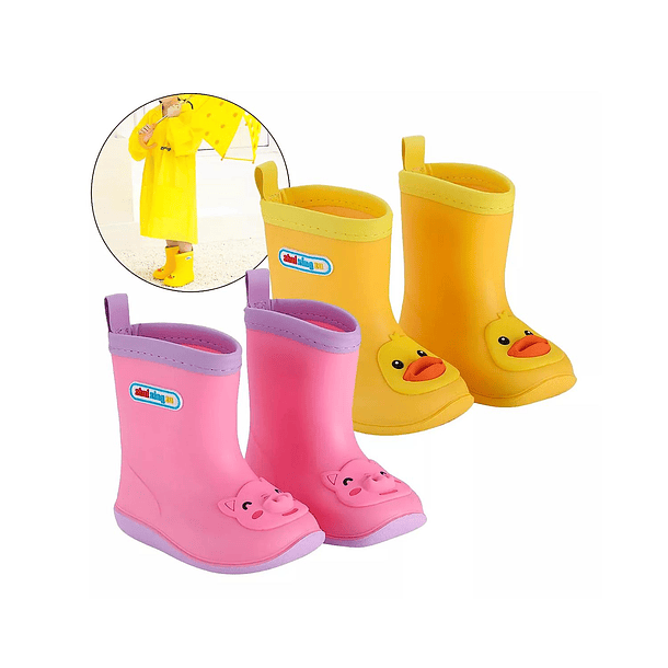 Botas De Invierno Impermeable Para Niños Botas Doble Forro  1