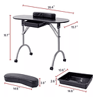 Mesa Para Manicure Portátil Plegable 3