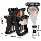 Especiero Giratorio Rack 18 Frascos Condimentos Multiusos 2