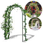 Arco Jardín Plantas Globos Matrimonio Metal Altura Ajustable 1