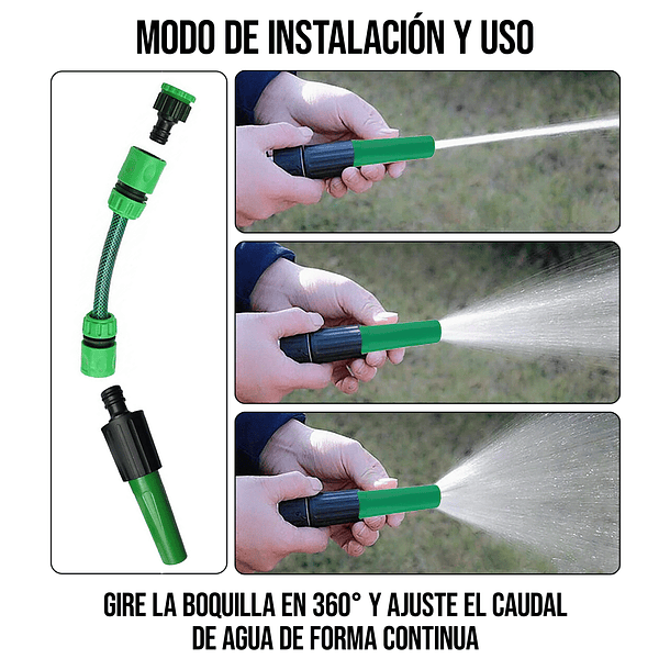 Conector Adaptador Manguera de Riego Jardín 3/4