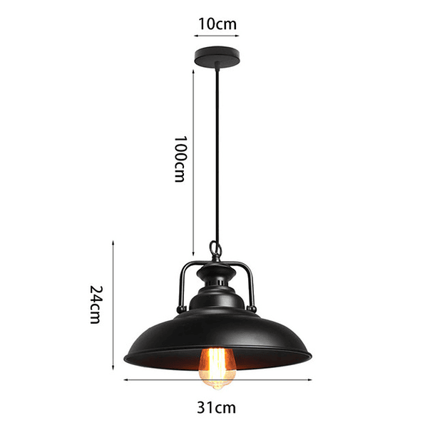 Lampara Colgante Industrial E27 32 Cm 3