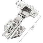 Bisagra Semicurva Reten Cierre Suave Muebles 2