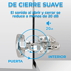 Bisagra Recta Reten Cierre Suave Para Muebles 3