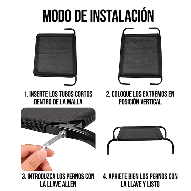 Cama Elevada Para Mascota Talla XL 3