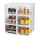 Set 6 Cajas Organizadoras De Zapatos Apilables Multiuso 36cm 2