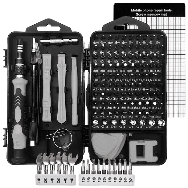 Set Kit Juego Destornillador Precisión Magnéticos 135 En 1 1