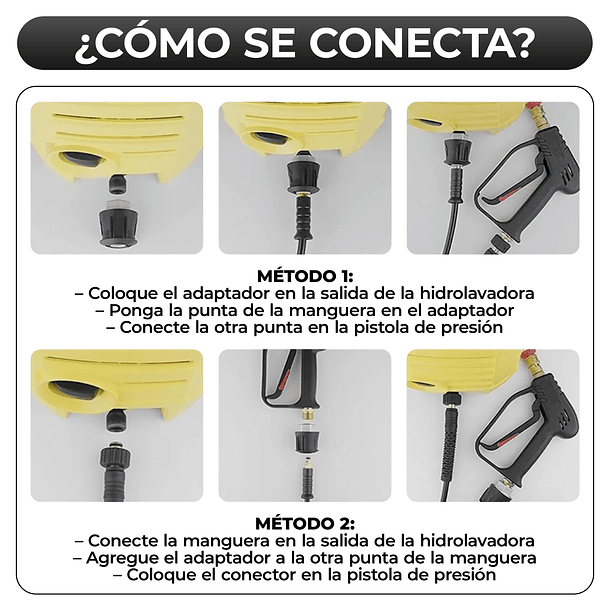 Boquillas Conectores Para Hidrolavadora Lavor / Bauker   5