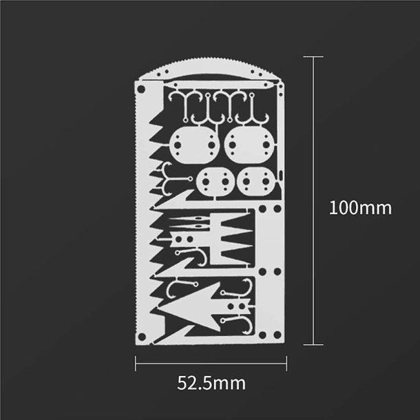 Tarjeta De Supervivencia 22 En 1 Camping Emergencia 3