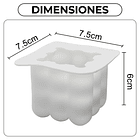 Molde De Silicona Para Velas Y Jabones Cubo Cuadrado 3d Diy 2