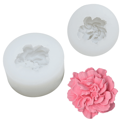 Molde Silicona Para Resina Epóxica Jabón Velas Fondant Forma De Flor Clavel 3d