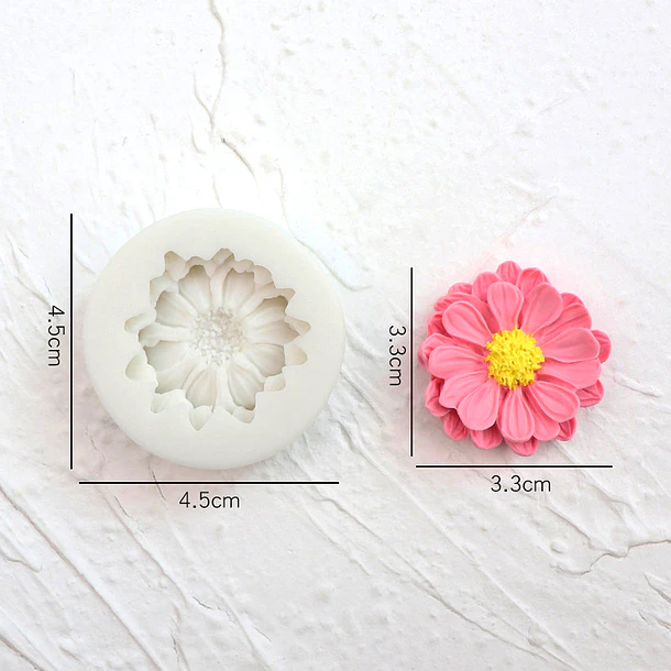 Moldes De Silicona 3D Antiadherentes Con Diseño De Girasol, Moldes