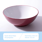 Tazón De Ramen Bowl Cuenco Cerámica Color Rojo 20x7.2cm  2