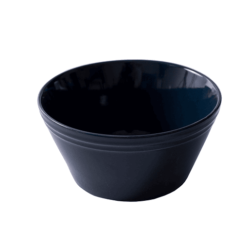 Pocillo Bowl Cuenco De Cerámica Cónico Negro 13x6.5cm