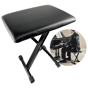  Asiento para Piano Sillín con Altura Regulable