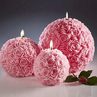 Moldes De Silicona Para Velas Bola Esfera Con Rosas 5 cm 3d 4