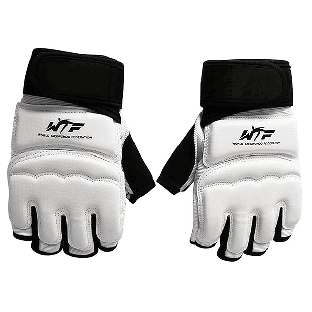 Guantes Protectores Para Taekwondo Blancos Guardamanos 5