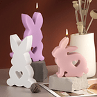 Moldes Silicona Velas Conejo de Pascuas de Pie 3