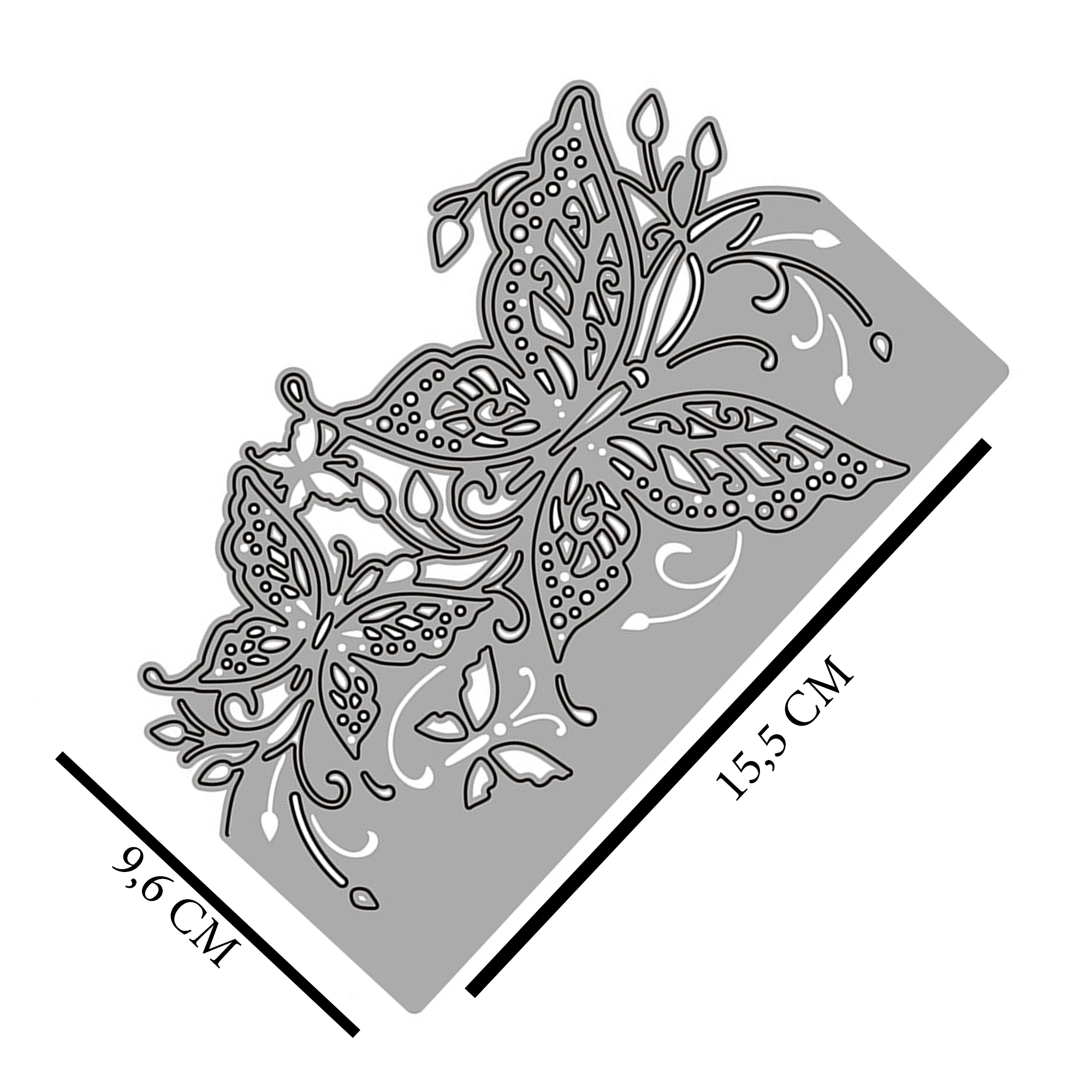 Troquel De Corte Metálico Plantilla Motivo De Mariposas 2