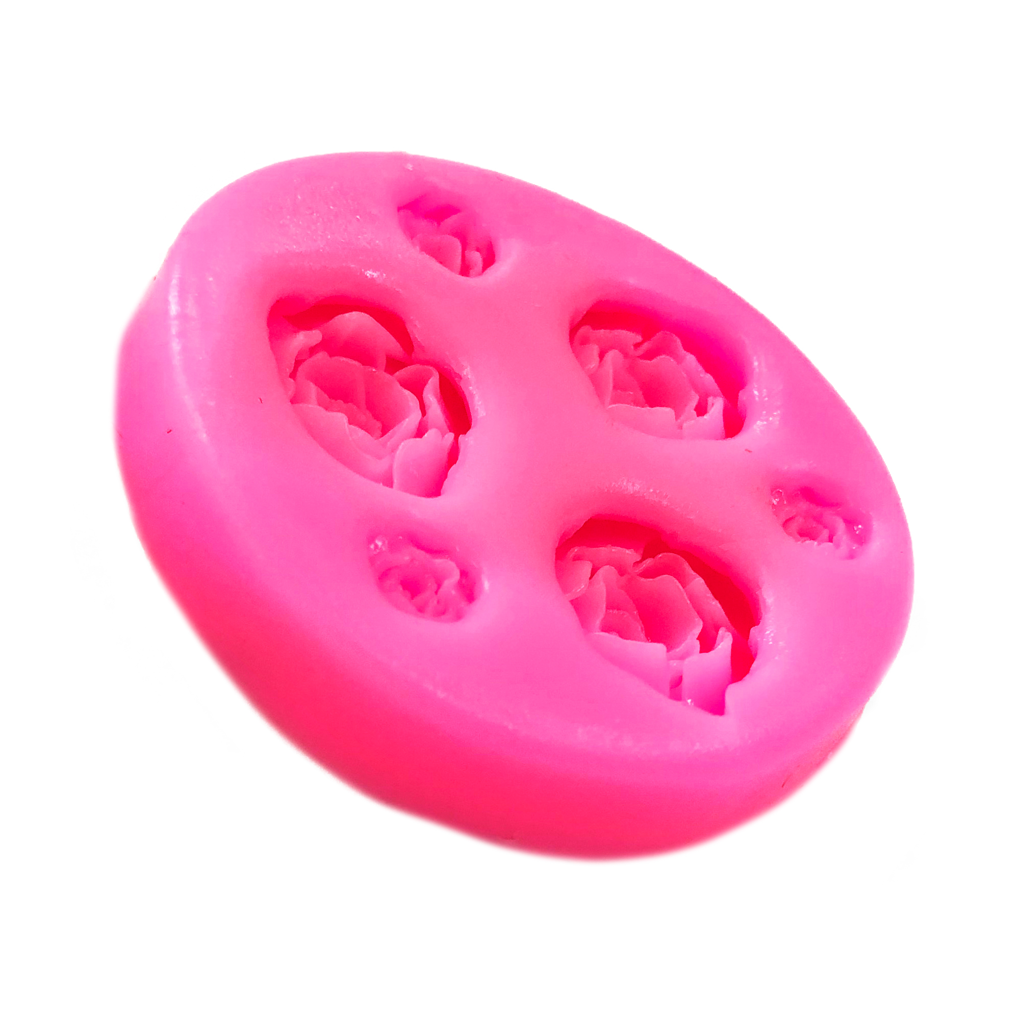 Molde Silicona Forma Rosas Fontdant Hornear 2