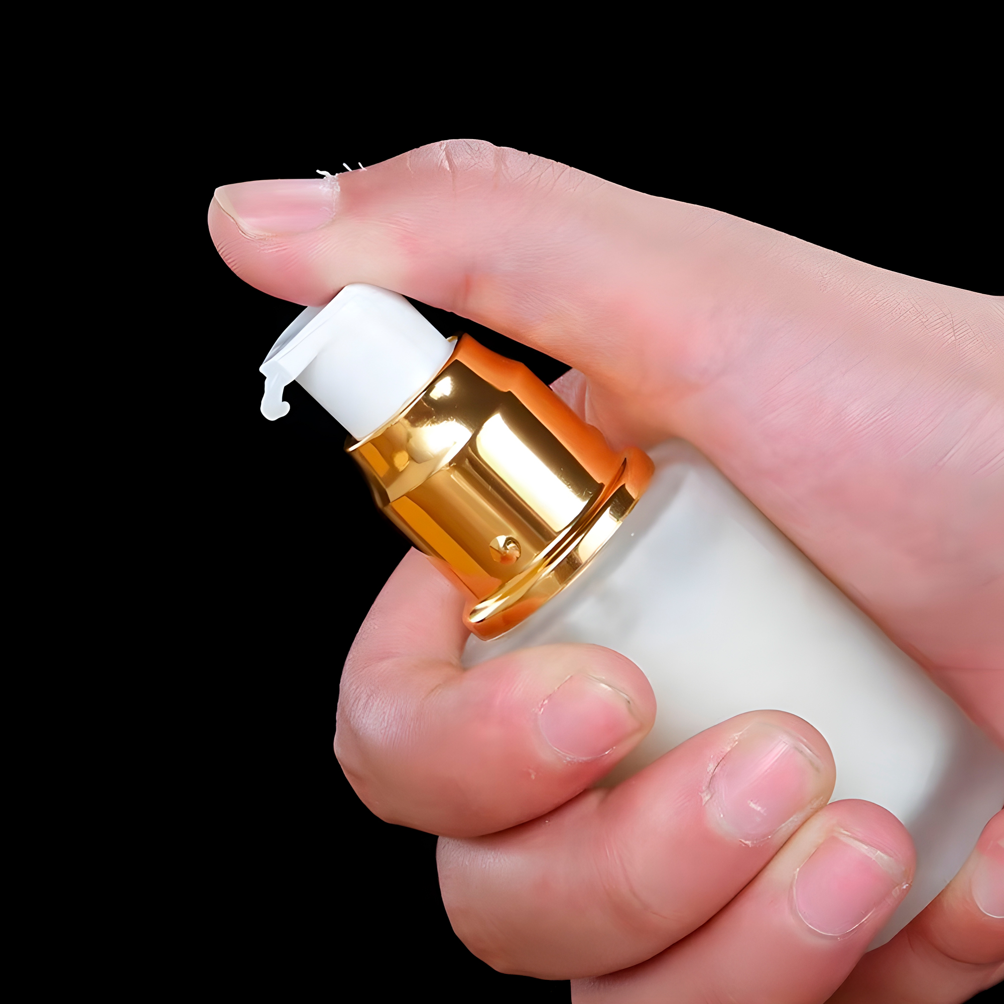 Frasco Vidrio Esmerilado Contenedor Dispensador Bomba Loción Esencial 5