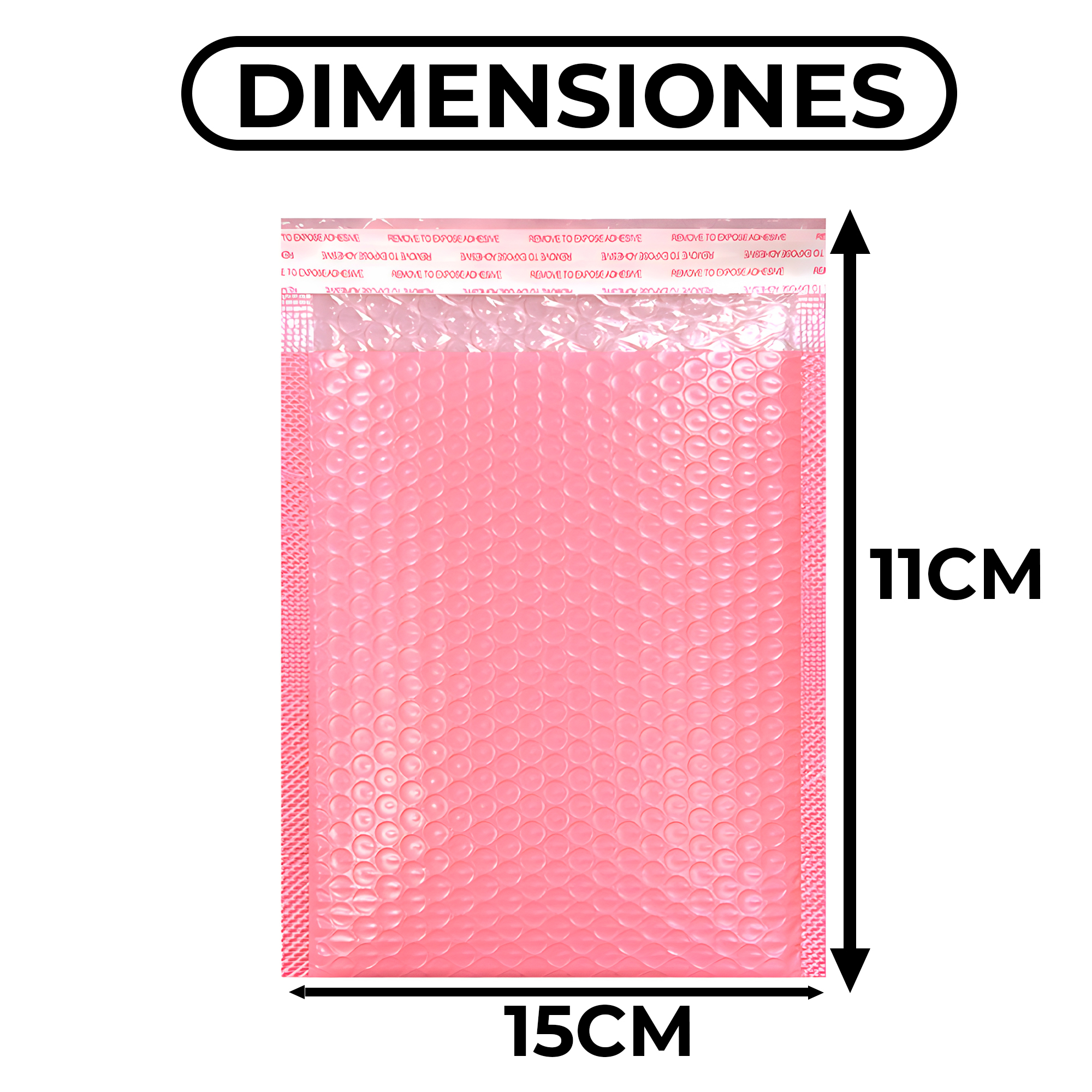 Bolsa de Burbujas Para Embalaje Polietileno 11X15X4CM 8
