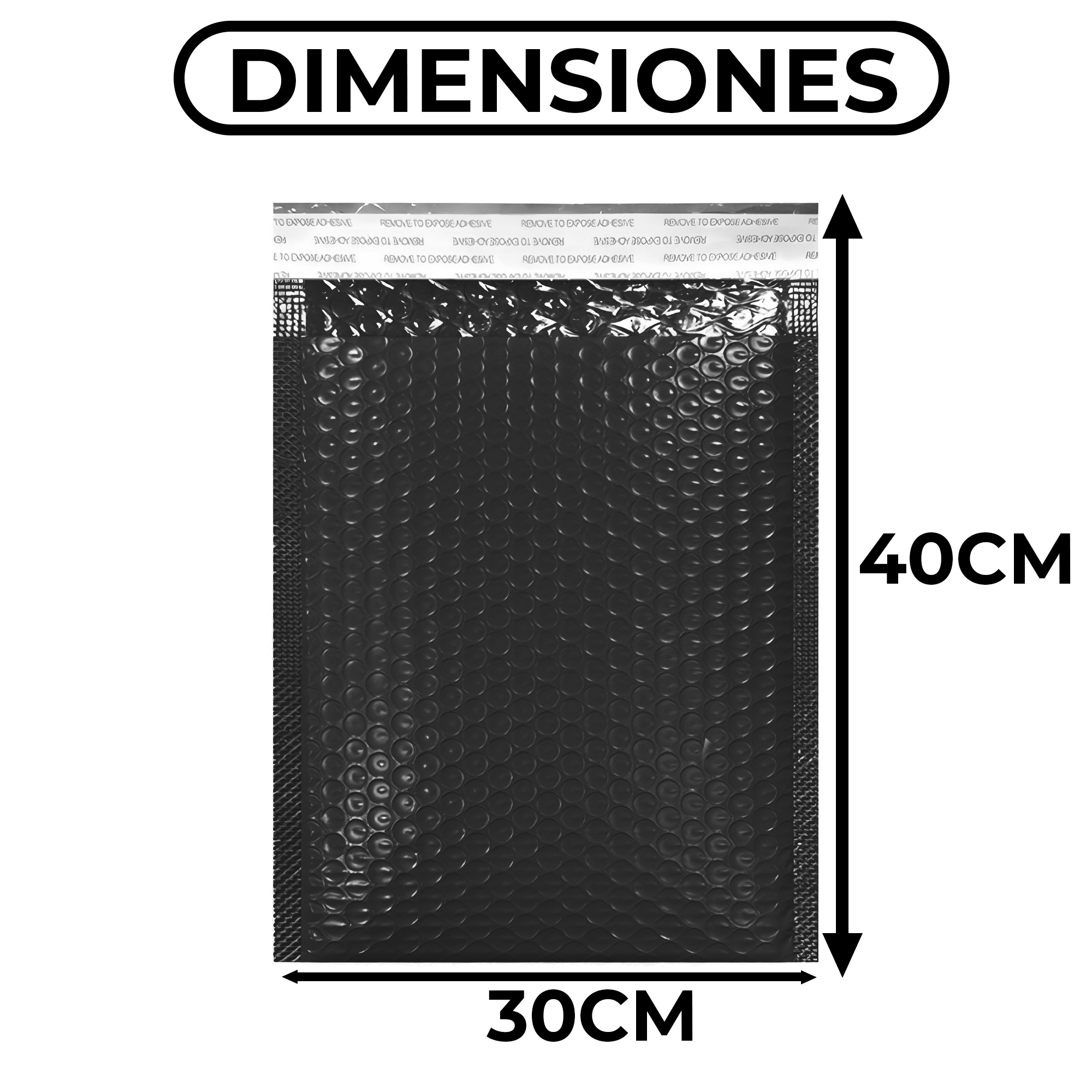 Bolsa de Burbujas Para Embalaje Polietileno 30X40X4CM 6