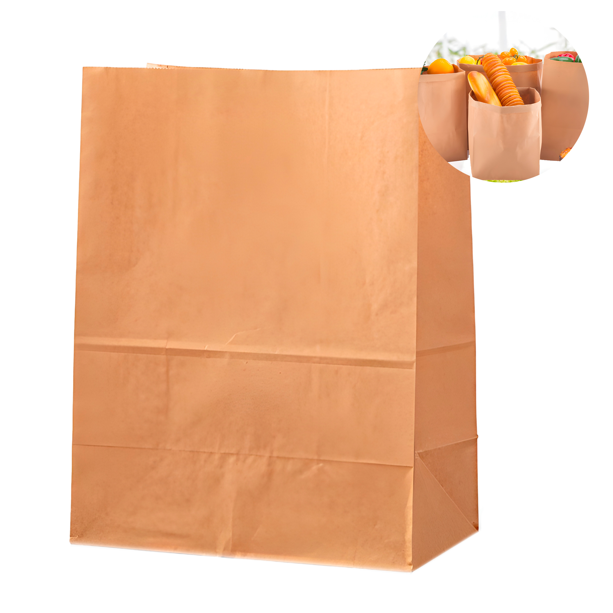 Bolsas De Papel Kraft Para Delivery Envíos 25X14X33CM 1