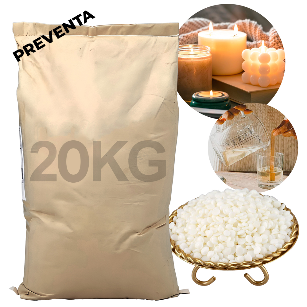 PREVENTA Cera De Soja Soya Natural 58 Grados Sin Humo APF Velas 20 Kilos 1