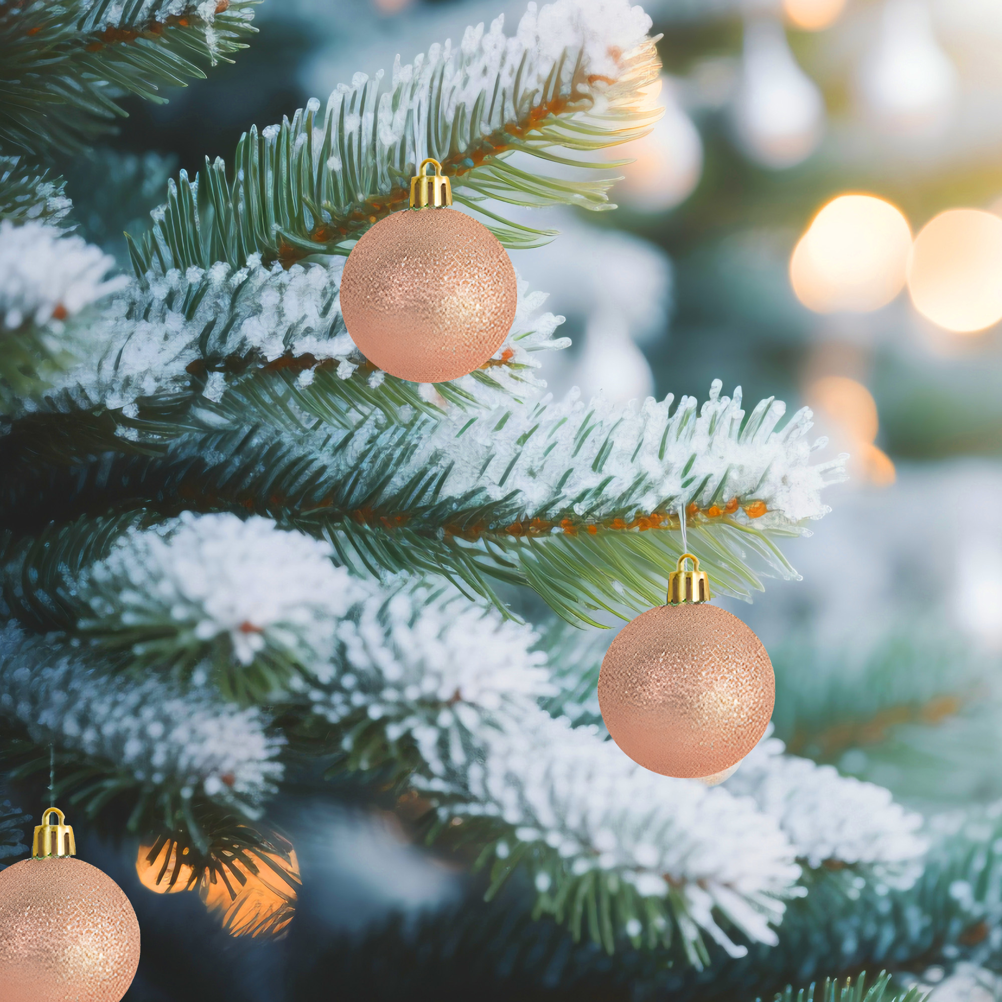 42 Chiches Bolas Esferas de Navidad 3,4,5 cm Pack Adorno y Decoración Para Árbol 7