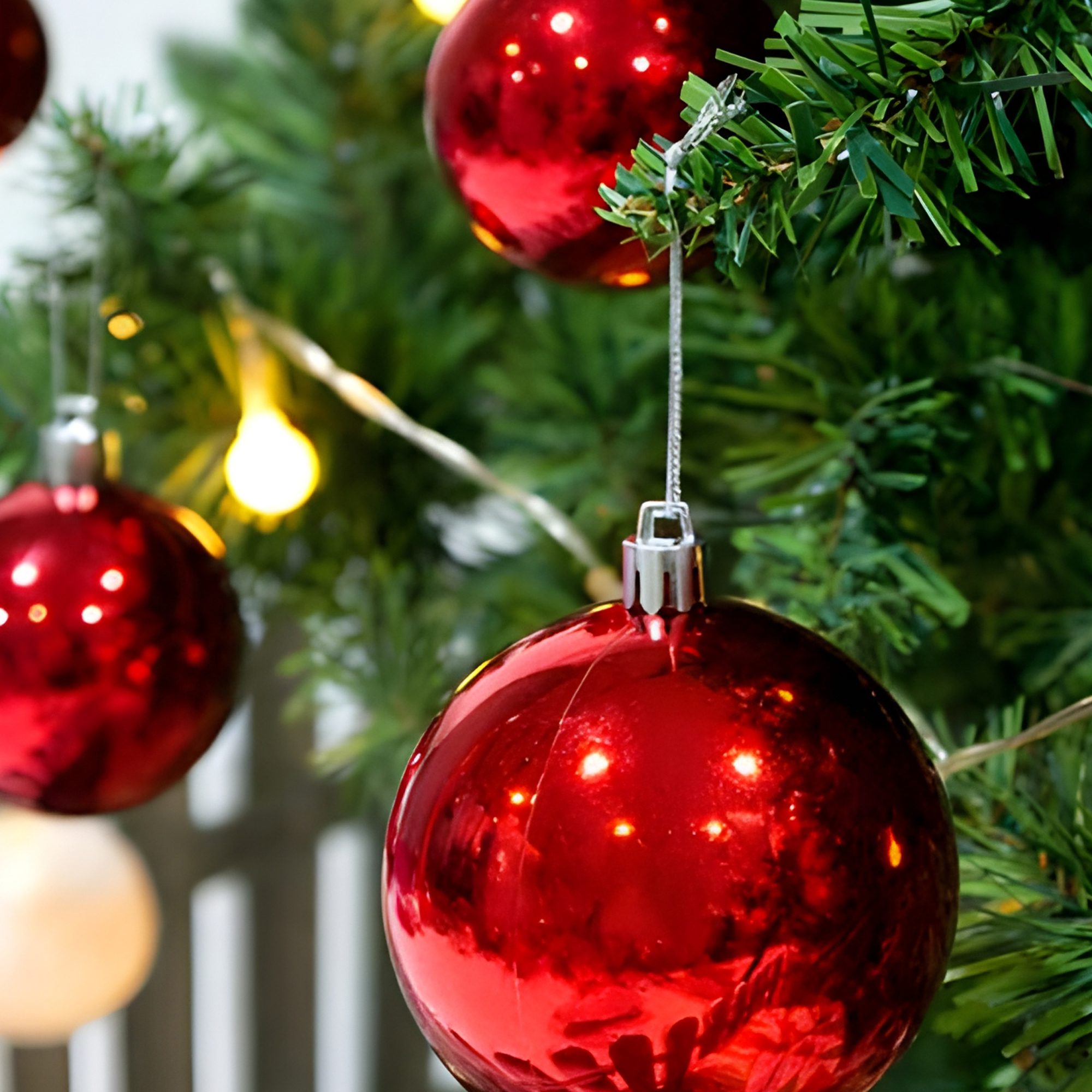 42 Chiches Bolas Esferas de Navidad 3,4,5 cm Pack Adorno y Decoración Para Árbol 15