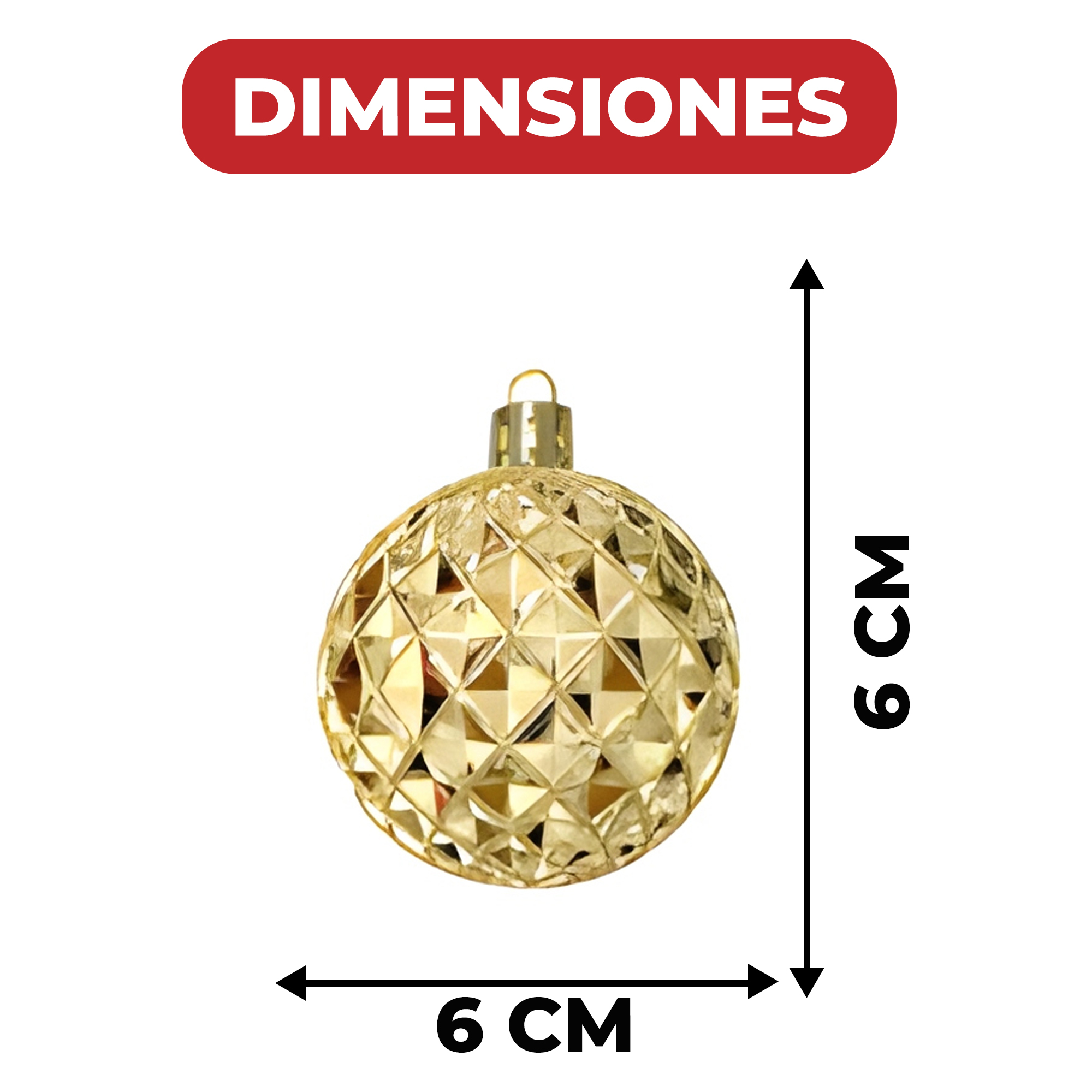 24 Chiches Bolas Esferas De Navidad 6 cm Pack Colores Decorar Árbol Navidad 13