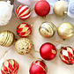 24 Chiches Bolas Esferas De Navidad 6 cm Pack Colores Decorar Árbol Navidad - Miniatura 15