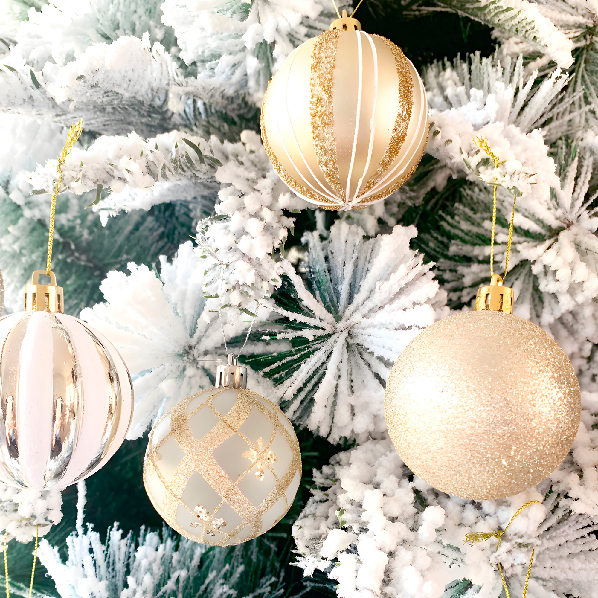 24 Chiches Bolas Esferas De Navidad 6 cm Pack Colores Decorar Árbol Navidad 20