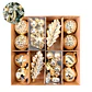 Kit Adornos Chiches Bolas Esferas Colgantes Mixtos Árbol Navidad Decoración - Miniatura 2