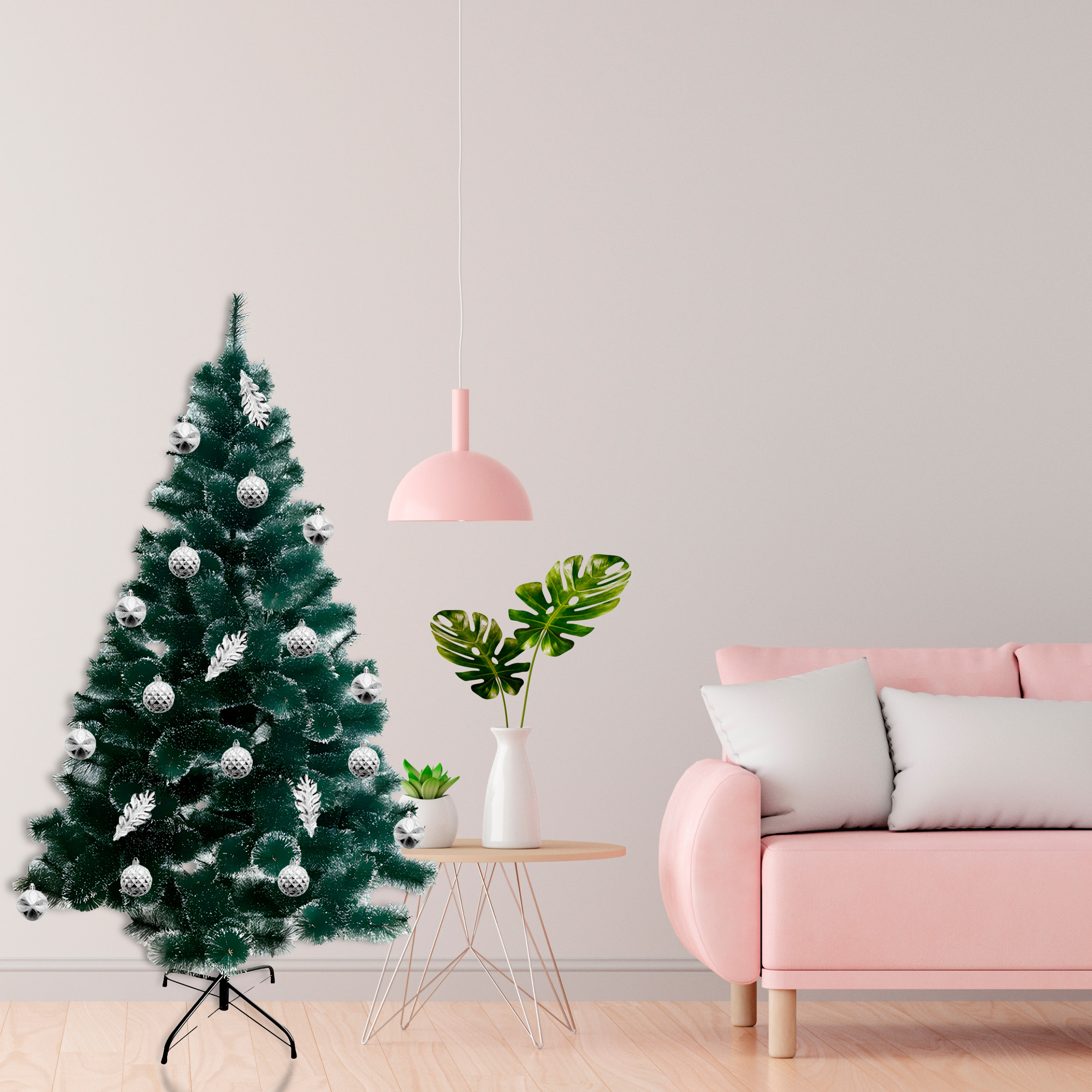 Kit Adornos Chiches Bolas Esferas Colgantes Mixtos Árbol Navidad Decoración 14