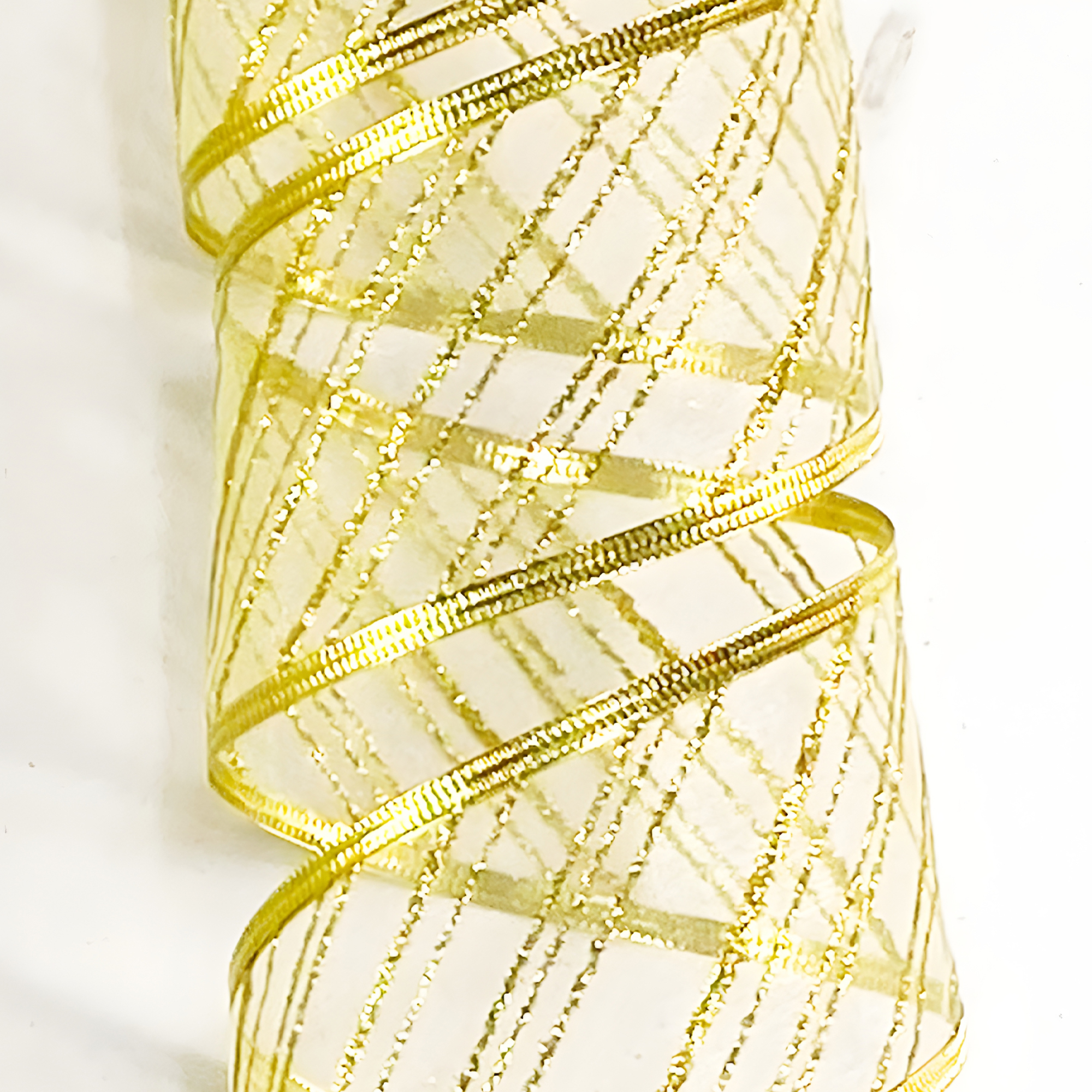 Cintas Decorativa Navideñas Doradas Arbol Hogar Oficina 6.3 CM X 2.7 M 8