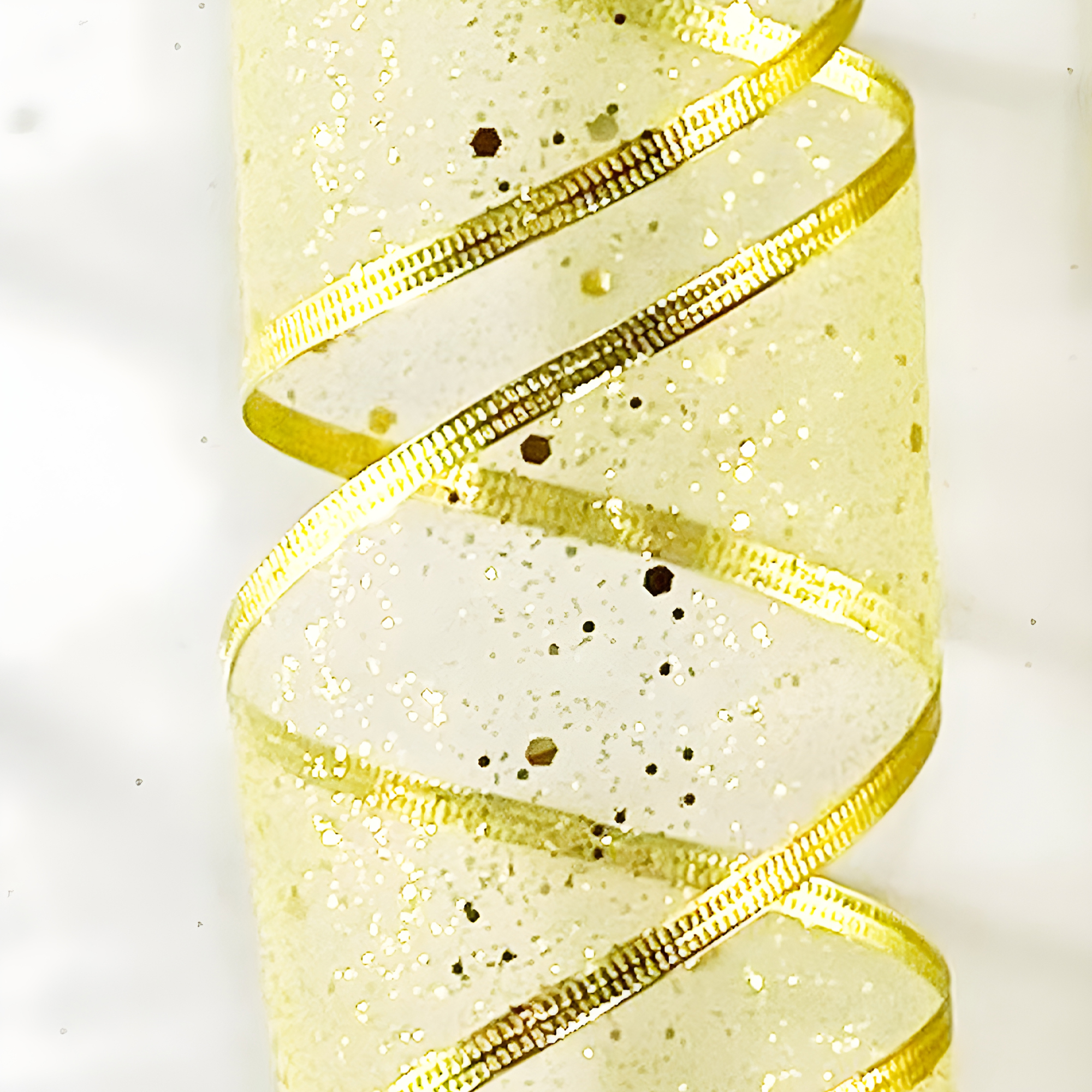 Cintas Decorativa Navideñas Doradas Arbol Hogar Oficina 6.3 CM X 2.7 M 14