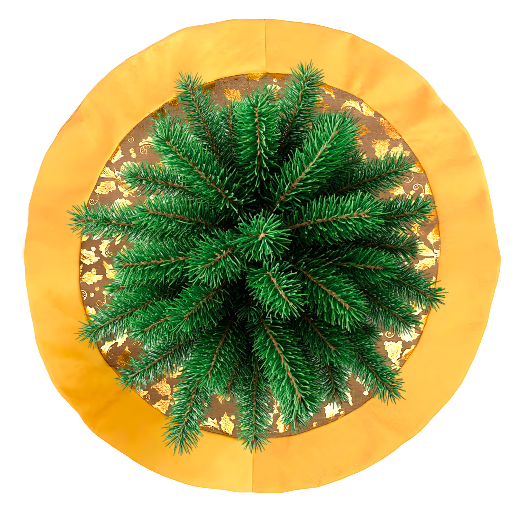 Falda De Arbol Navideño Flores Decoración Adorno Colores 90 CM 13