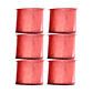 Cintas De Navidad Decorativas Rojo y Gris 6,3 CM x 2,7 Mts - Miniatura 12
