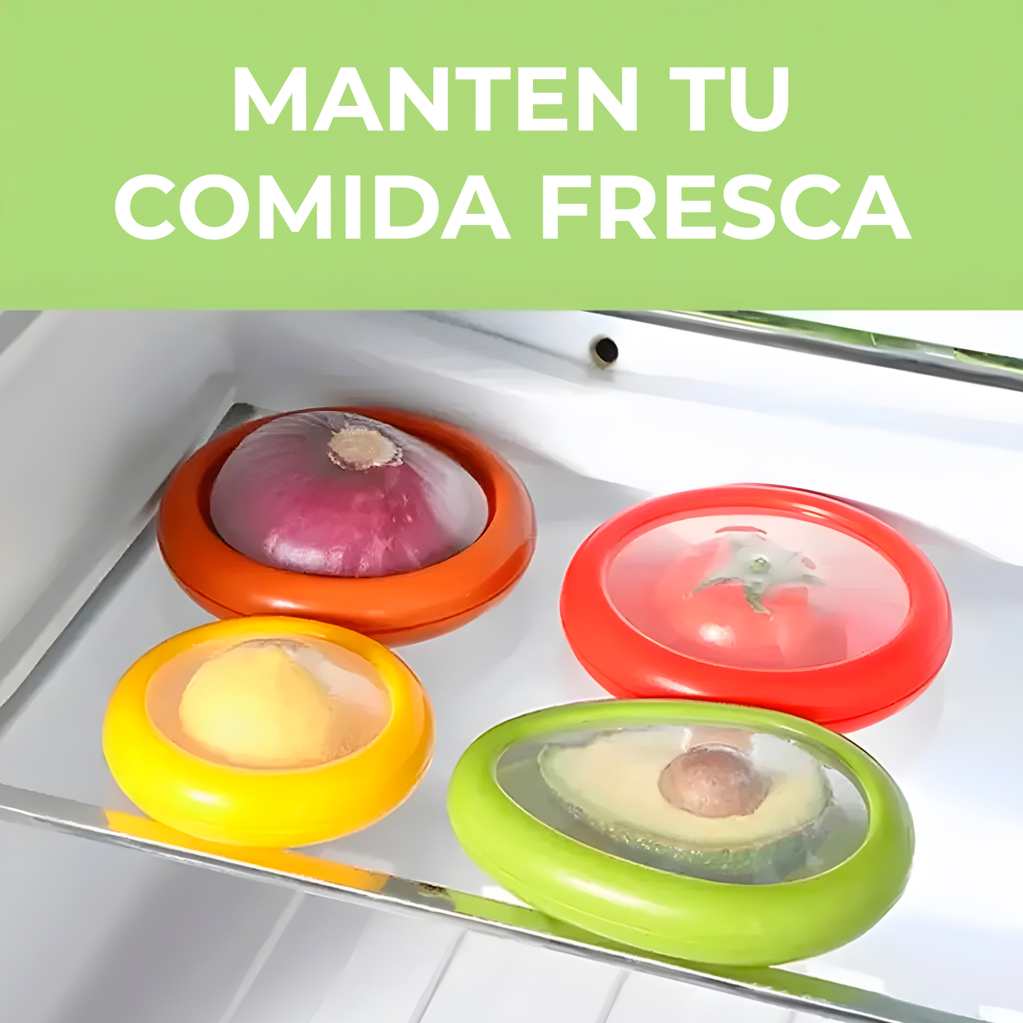 Conservador contenedor Alimento hermético Refrigerador Limón 9
