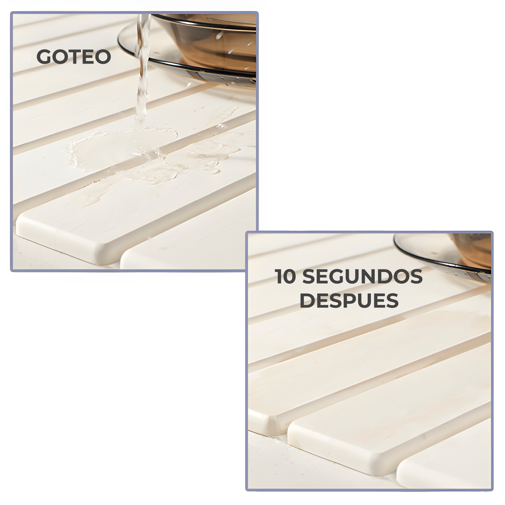 Tapetes Escurridor Loza Absorbente Colores Plegable Diatomita 30X40CM 2