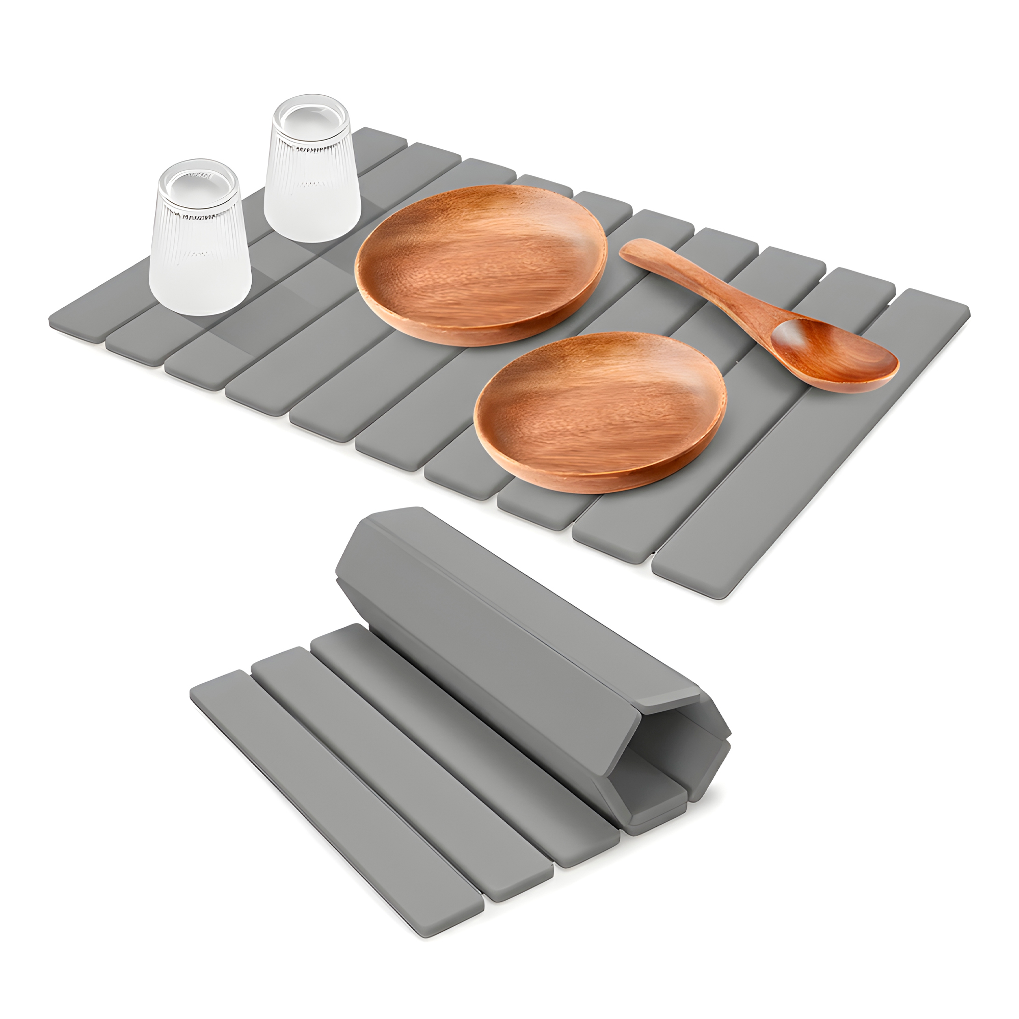 Tapetes Escurridor Loza Absorbente Colores Plegable Diatomita 30X40CM 11