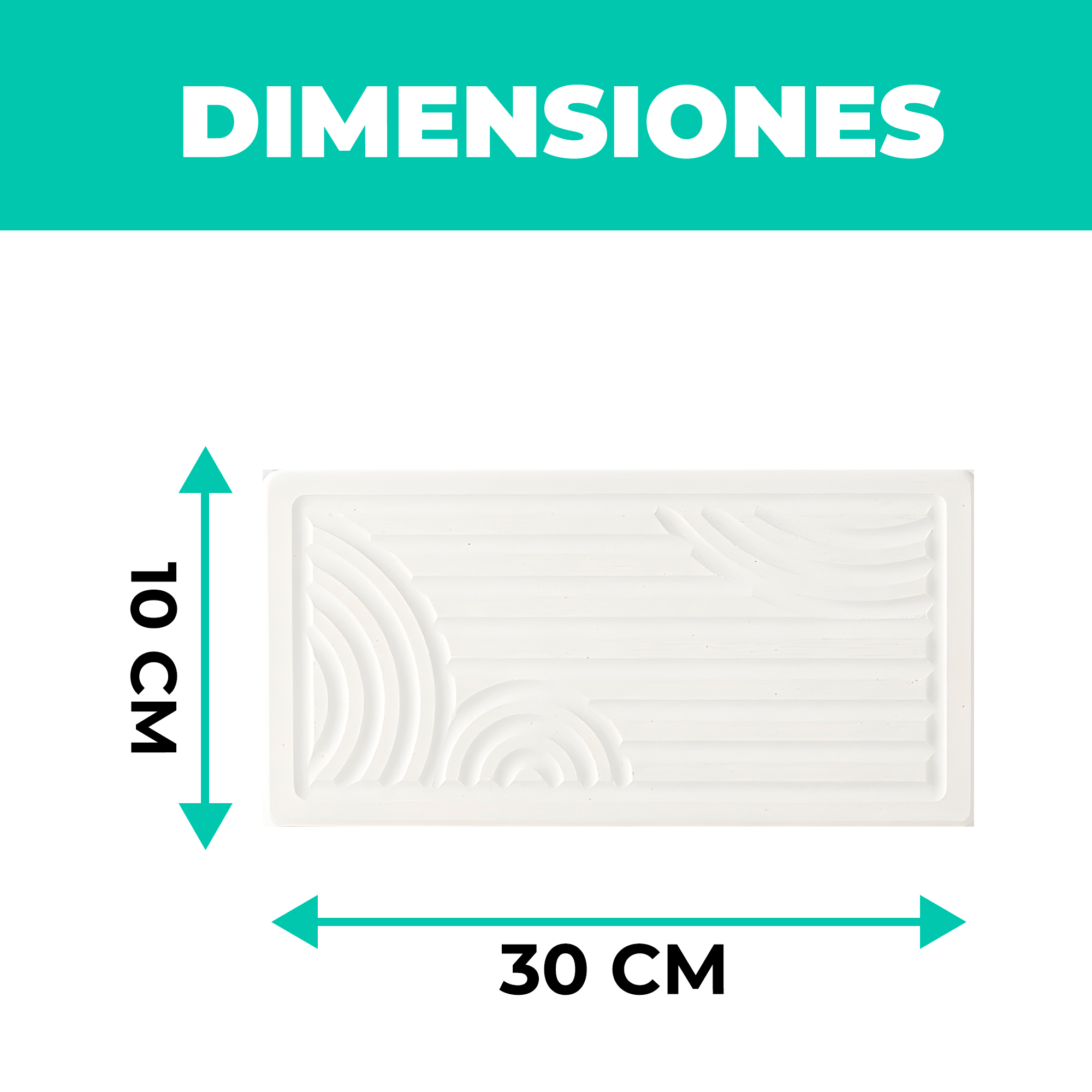 Set 3 Bandejas Baño Absorbente Jabón Cepillo Dientes 2