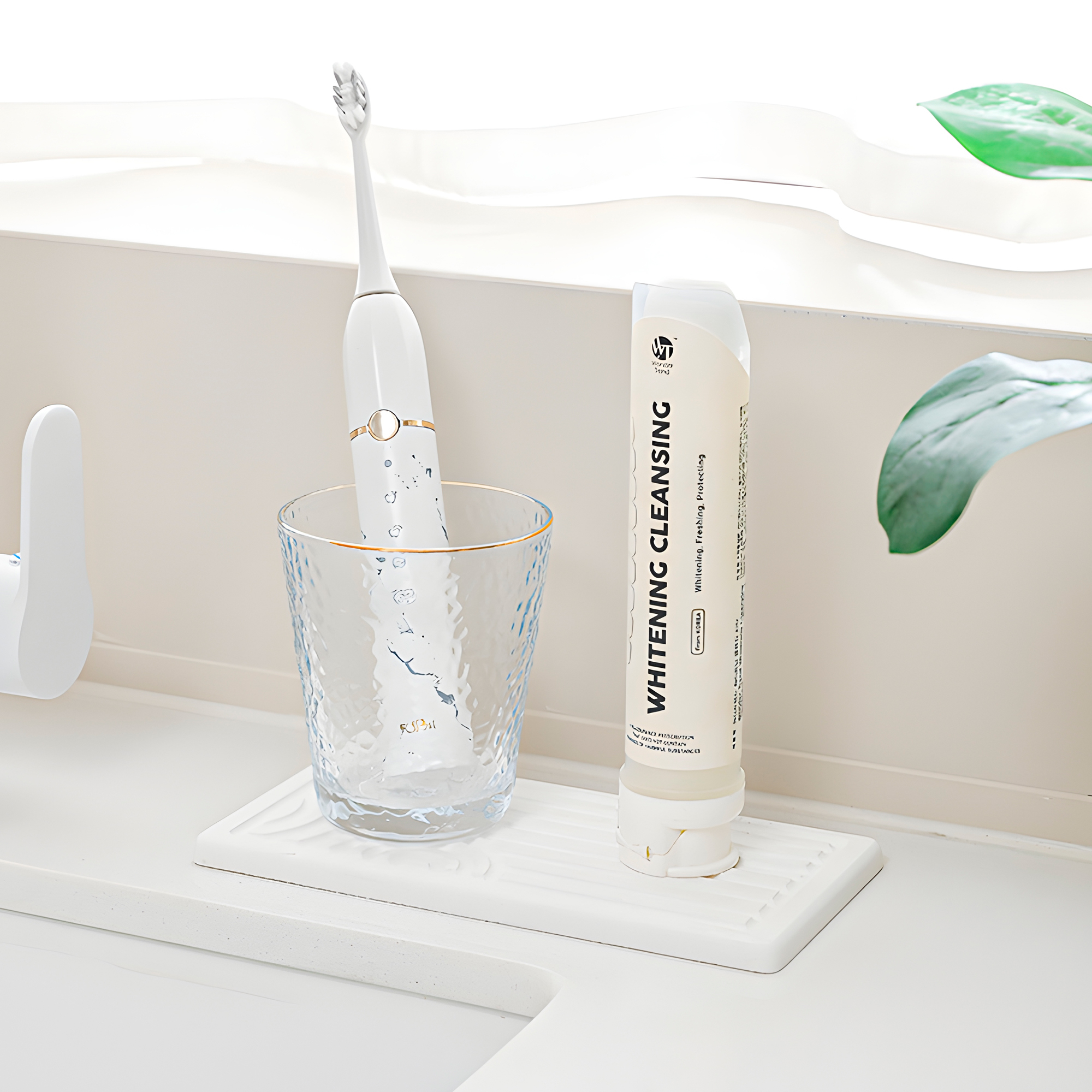 Set 3 Bandejas Baño Absorbente Jabón Cepillo Dientes 7