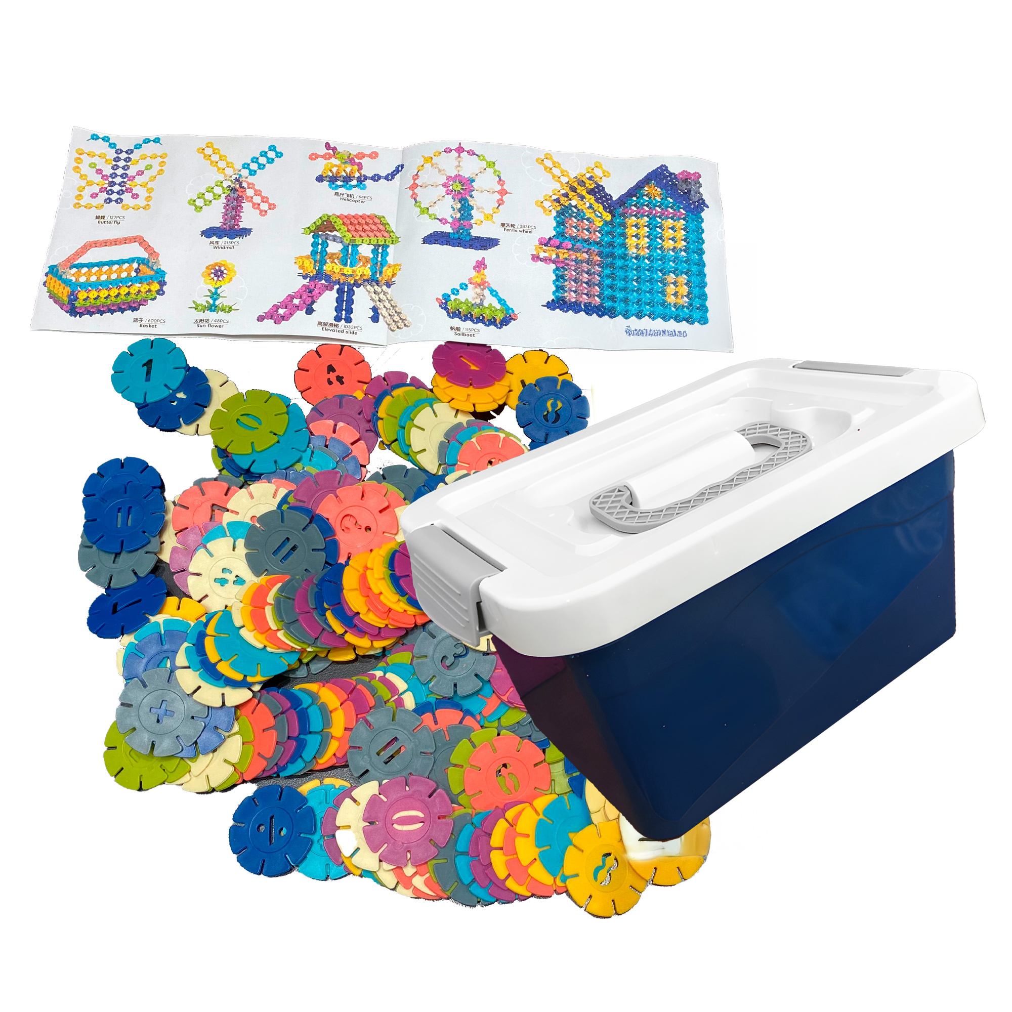 Juego didactico Copos de Nieve Montessori Niños 1000 pcs 1