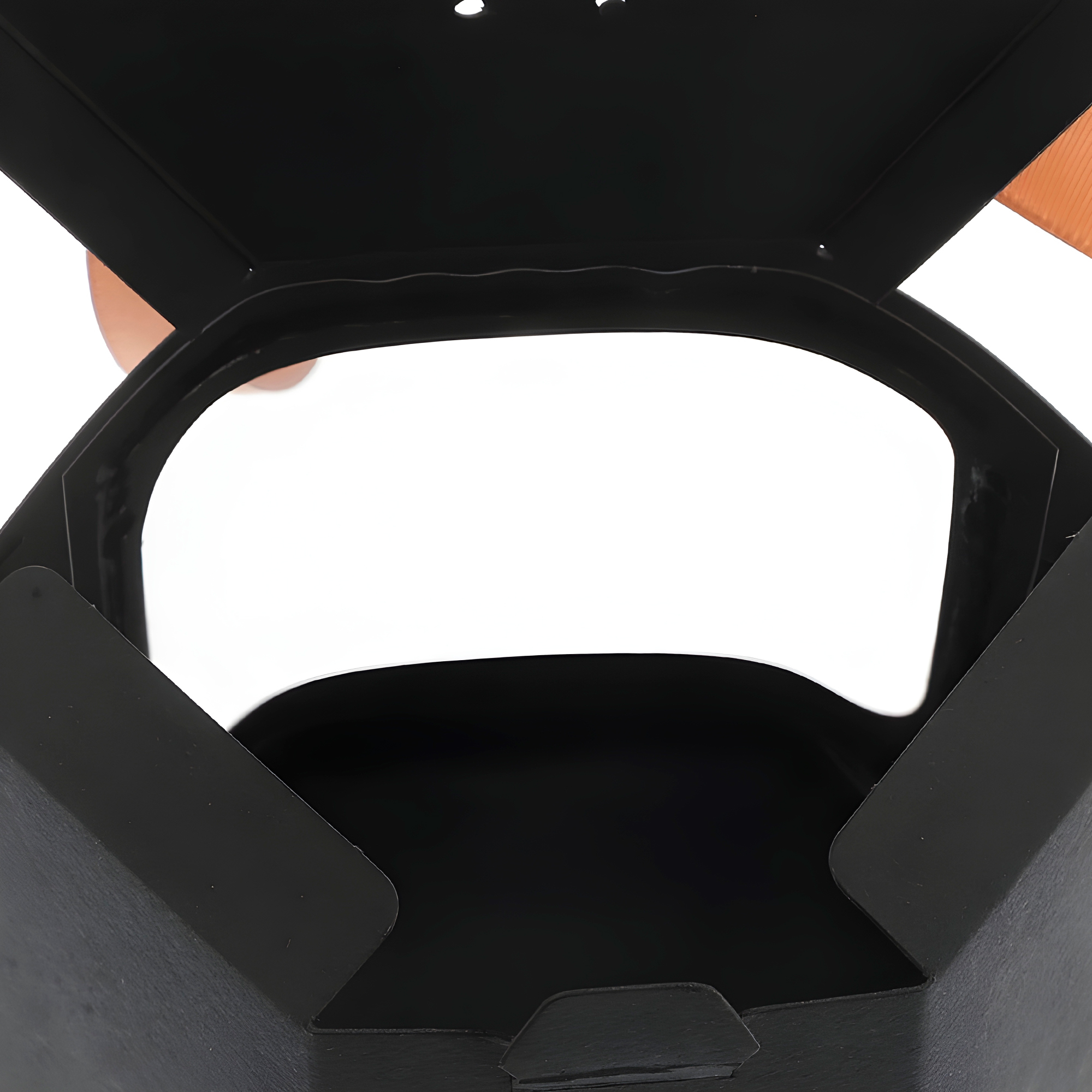 Caja Cajita de regalo Hexagonal Negra Ventana Transparente 10X10X10 CM 9