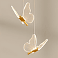 Lámpara Techo Aplique Led Colgante Mariposas Dorado Luz iluminación - Miniatura 5