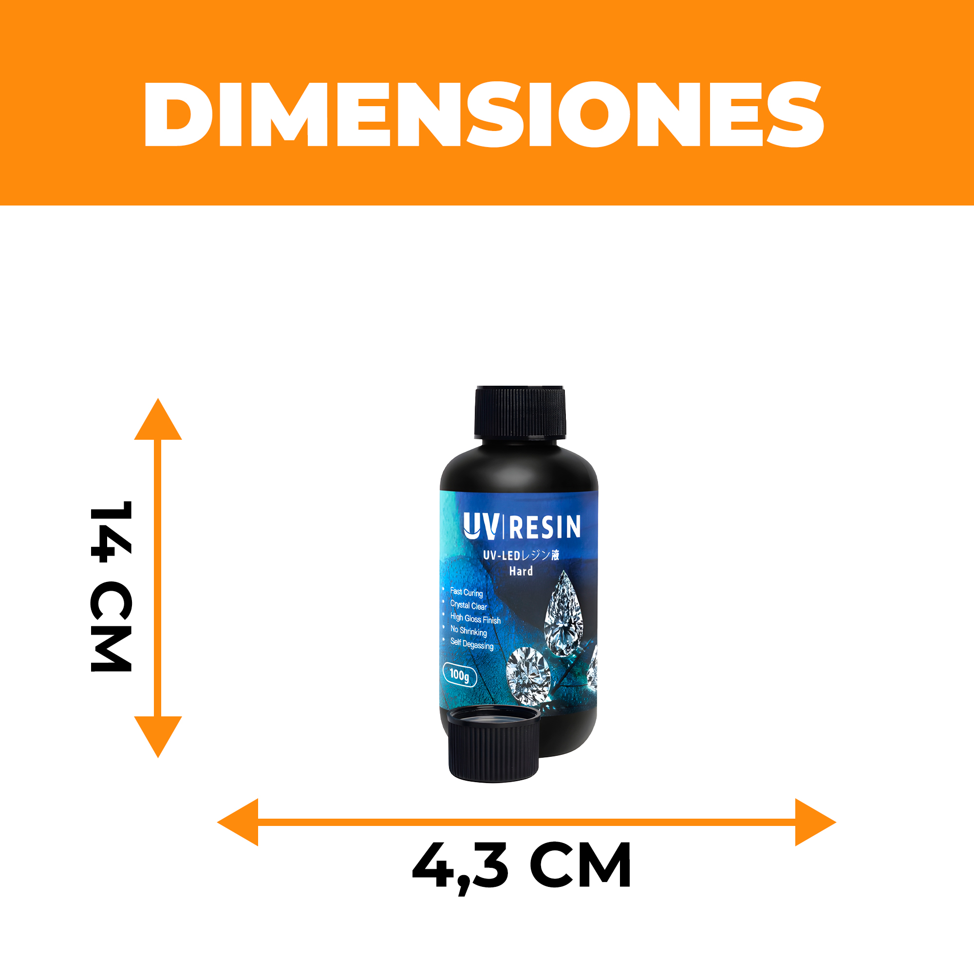 Resina Uv Extra Dura Transparente Gotas Hacer Joyas 100 Ml 2